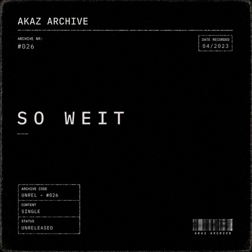 Cover: SO WEIT