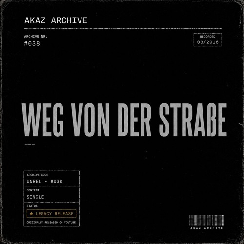 Cover: WEG VON DER STRASSE