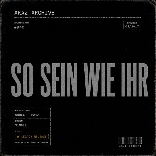 Cover: SO SEIN WIE IHR
