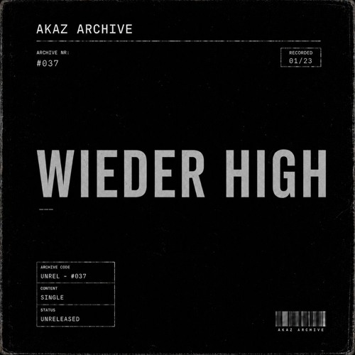 Cover: WIEDER HIGH
