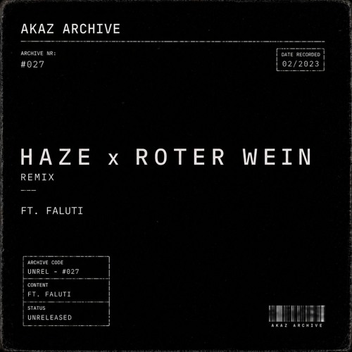 Cover: HAZE × ROTER WEIN REMIX