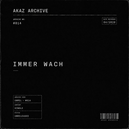 Cover: IMMER WACH